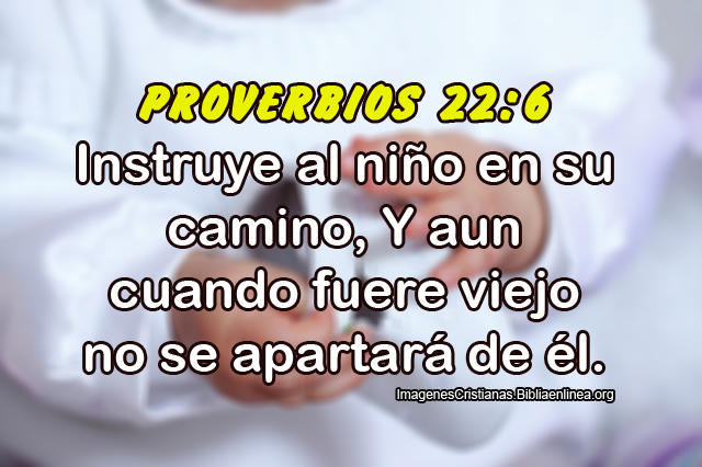 Instruye al niño en su camino