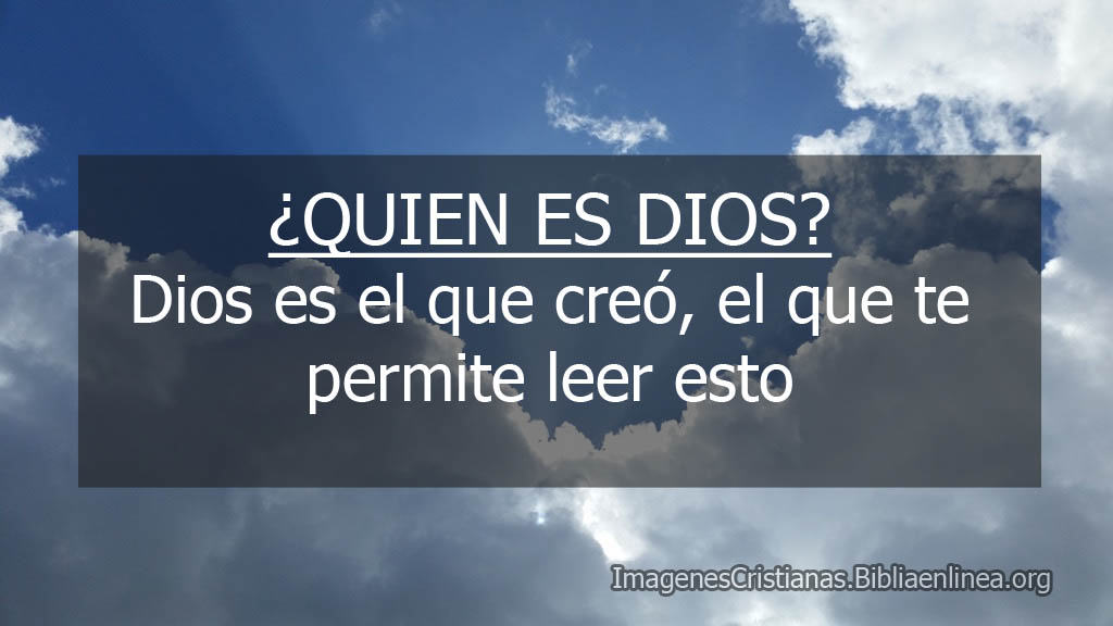 Dios quien es imagenes