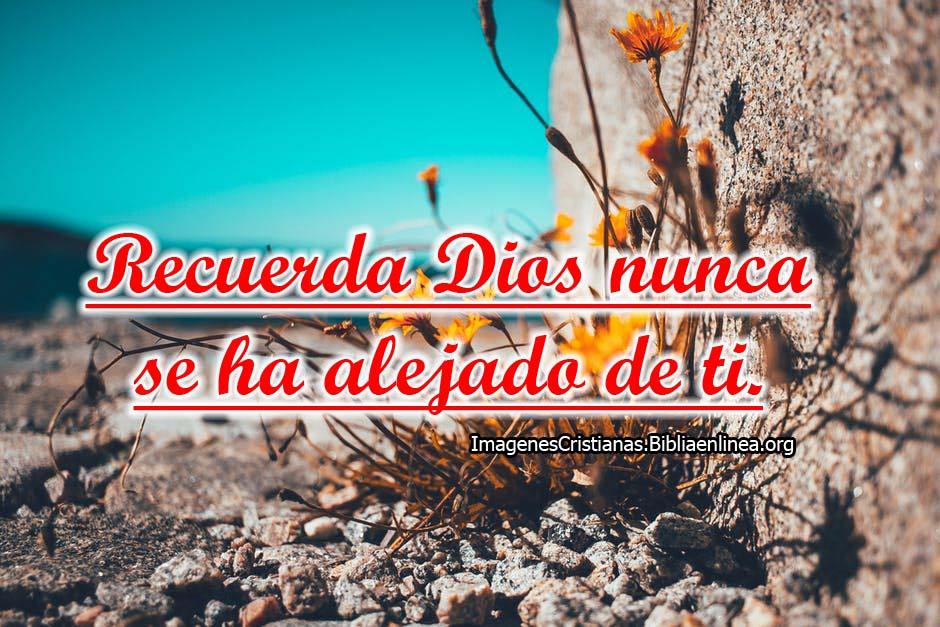 Dios nunca se ha alejado de ti imagenes