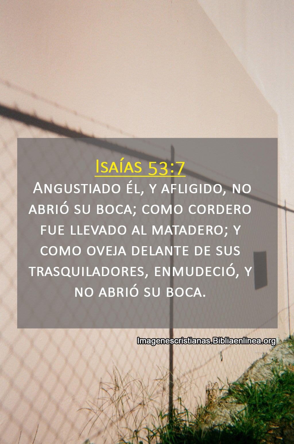 Isaías 53 7 angustiado él