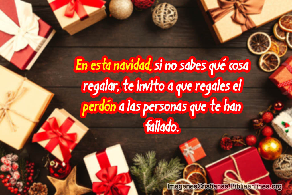 Frases navidenas cristianas perdonar