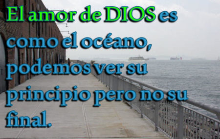 Imagen Cristiana El amor de DIOS es como el océano - Imagenes Cristianas