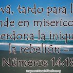 Imagen Cristiana: Jehová tardo para la ira y grande
