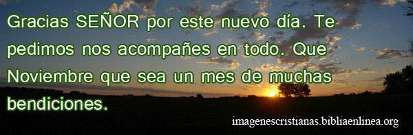 imagen con oracion para noviembre