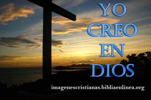 yo creo en Dios image cristiana